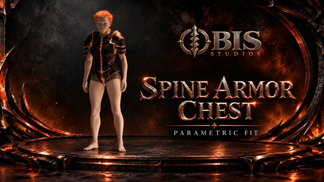 MetaHuman Chest Armor – Spine | Parametric Fit — product artwork